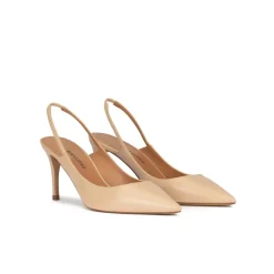 Angelique Escarpins à brides en cuir beige