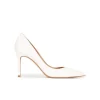 Aqua Escarpins à talons hauts en cuir blanc cassé
