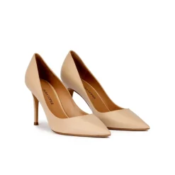 Aqua Escarpins à talons hauts en cuir beige