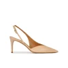 Aquamarie Escarpins à brides en cuir beige
