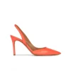 Danique Escarpins à brides en cuir rose corail