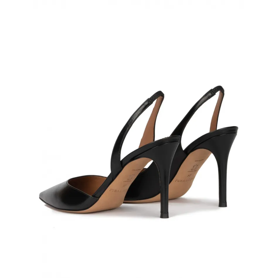 Danique Escarpins à brides en cuir noir