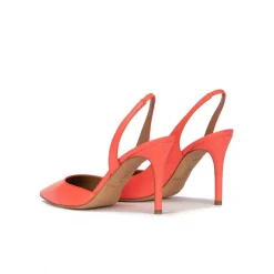 Danique Escarpins à brides en cuir rose corail