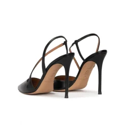 Dominique Escarpins à brides en cuir noir