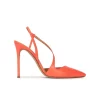 Dominique Escarpins à talons hauts en cuir corail