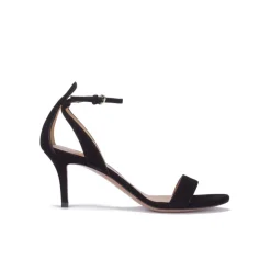Fantine Sandales à talons moyens en daim noir