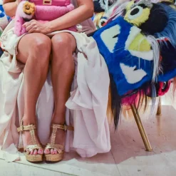 Filipa Espadrilles compensées en raphia tressé naturelle