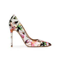 Kameron Chaussures pointue avec talon fin de 11 cm en imprimé fleur