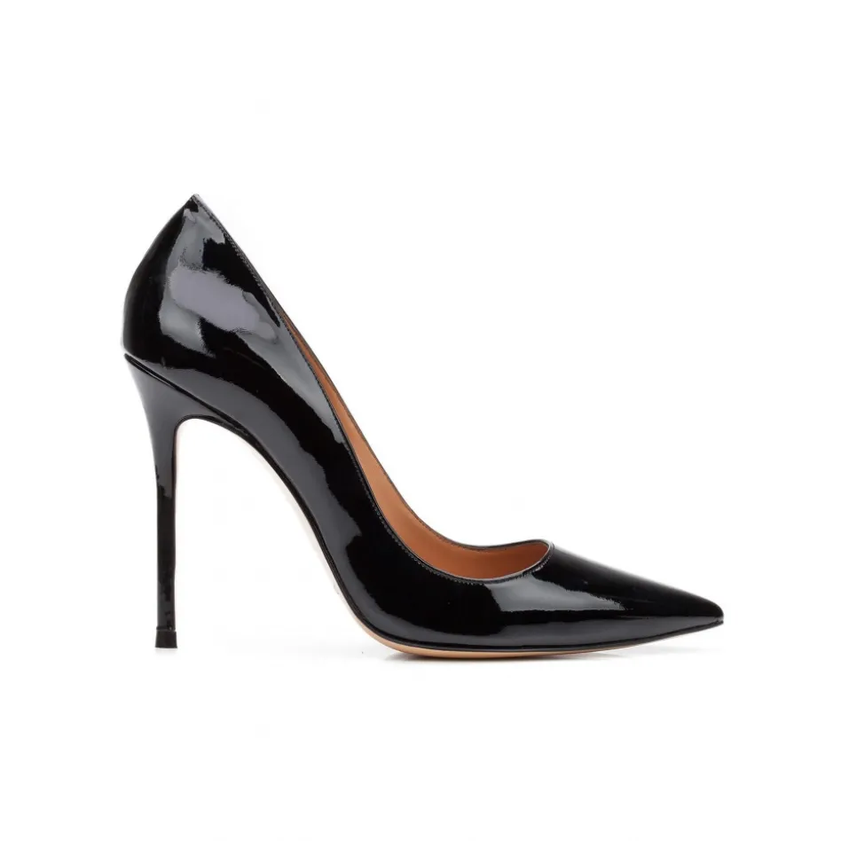Kameron Escarpins à talons hauts en cuir verni noir