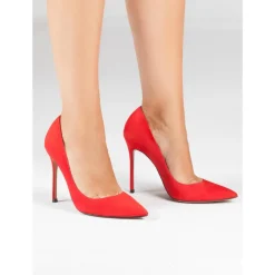 Kameron Escarpins à talons hauts en daim rouge