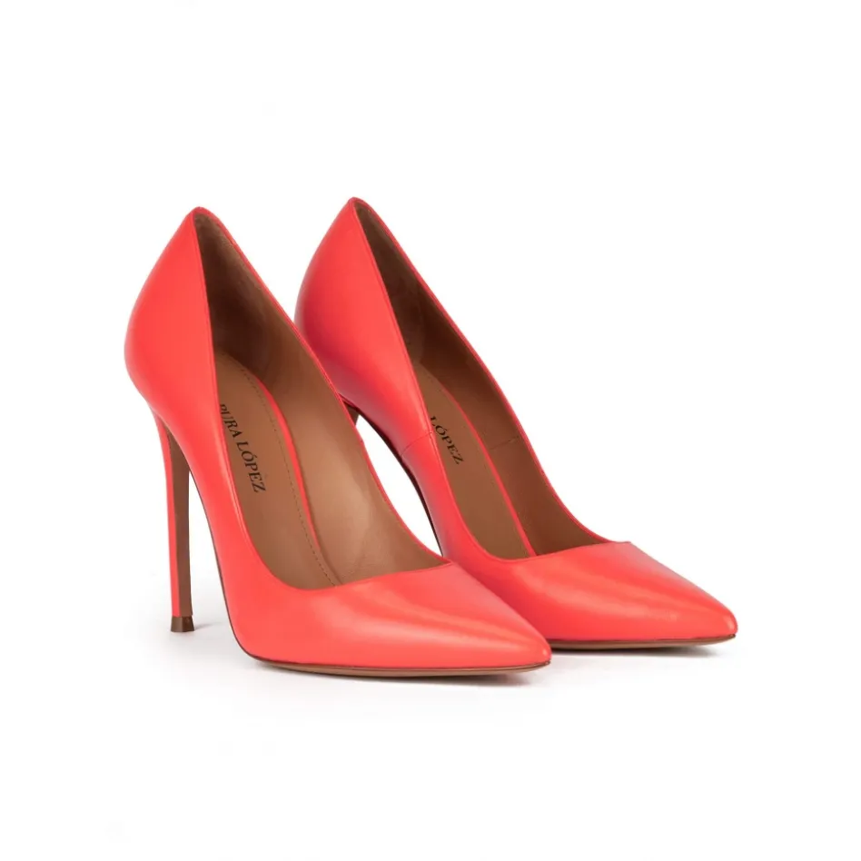 Kameron Escarpins à talons hauts en cuir corail