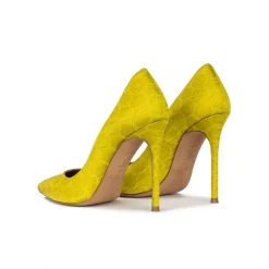 Kameron Escarpins à talons hauts en tissu texturé vert pistache