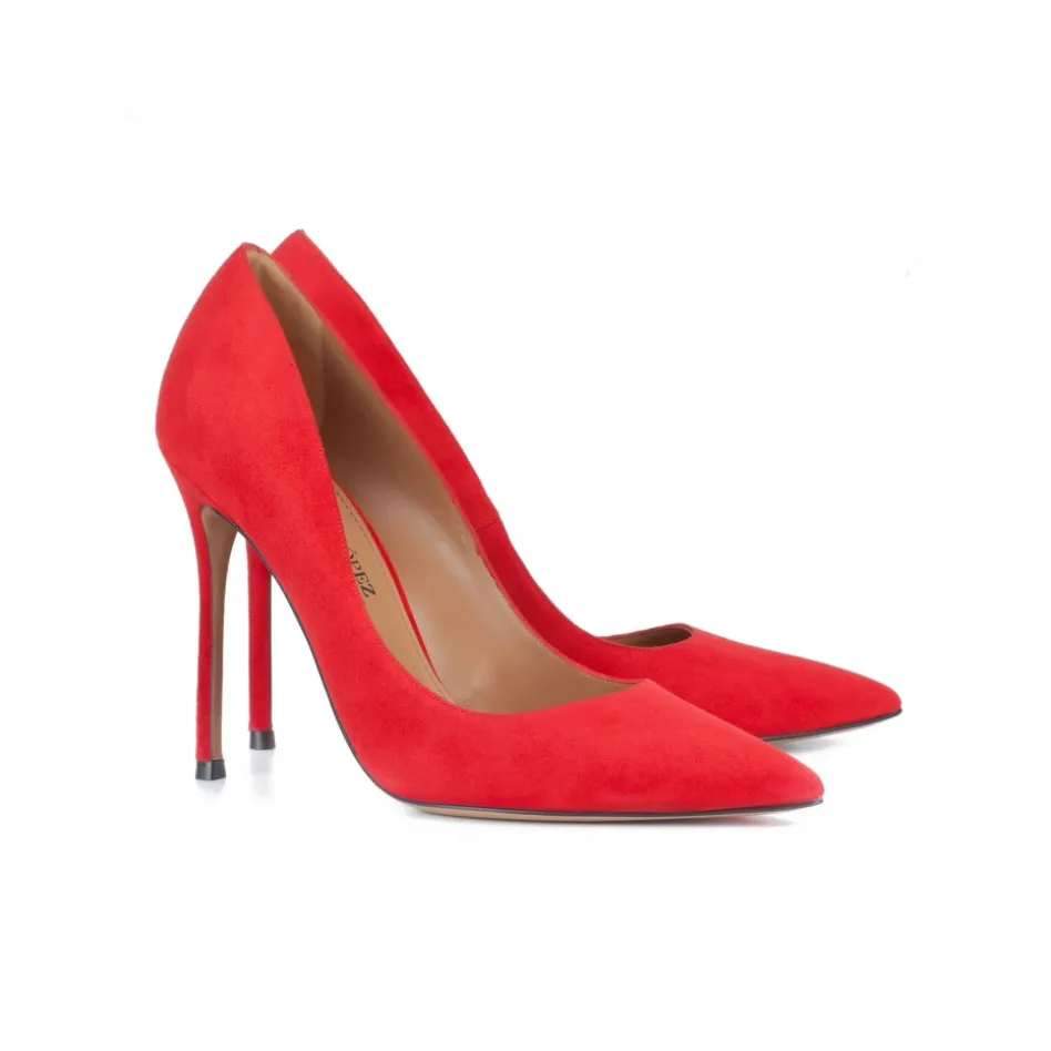 Kameron Escarpins à talons hauts en daim rouge