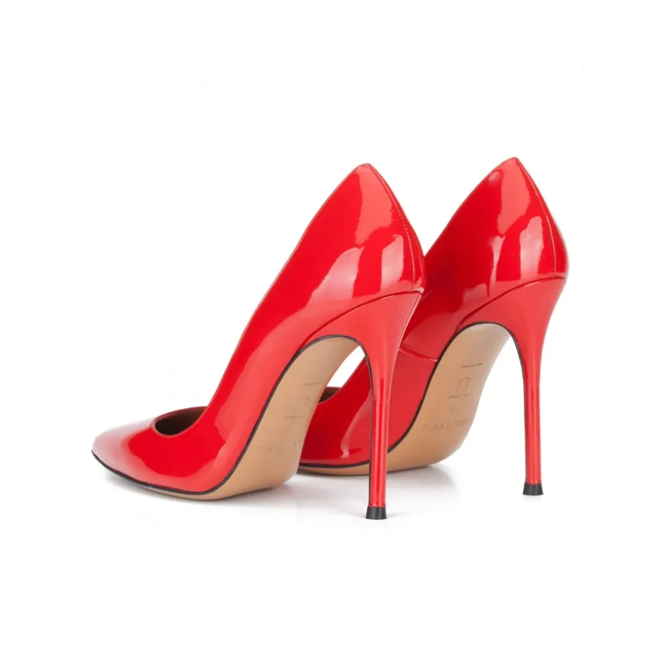 Kameron Escarpins à talons hauts en cuir verni rouge