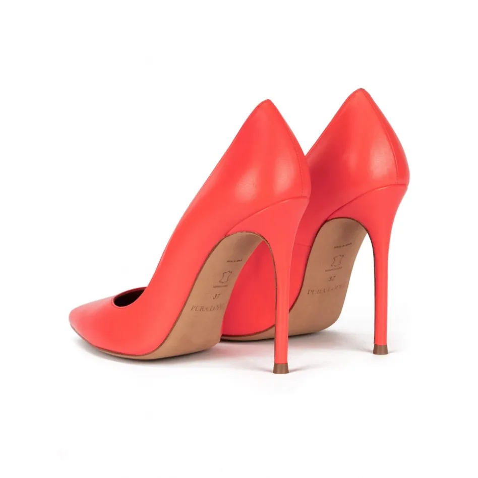 Kameron Escarpins à talons hauts en cuir corail