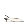 Lanequia Escarpins à brides en cuir blanc cassé