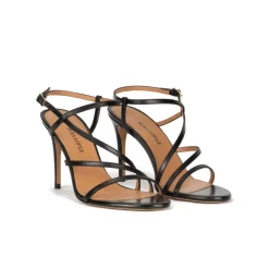 Marquesa Sandales à talons hauts en cuir noir