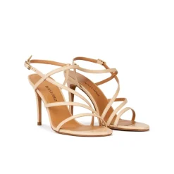 Marquesa Sandales à talons hauts en cuir beige