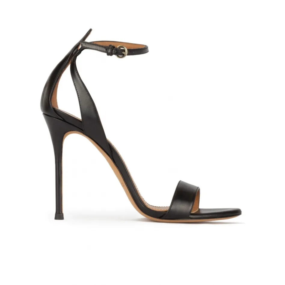 Martina Sandales à talons hauts en cuir noir