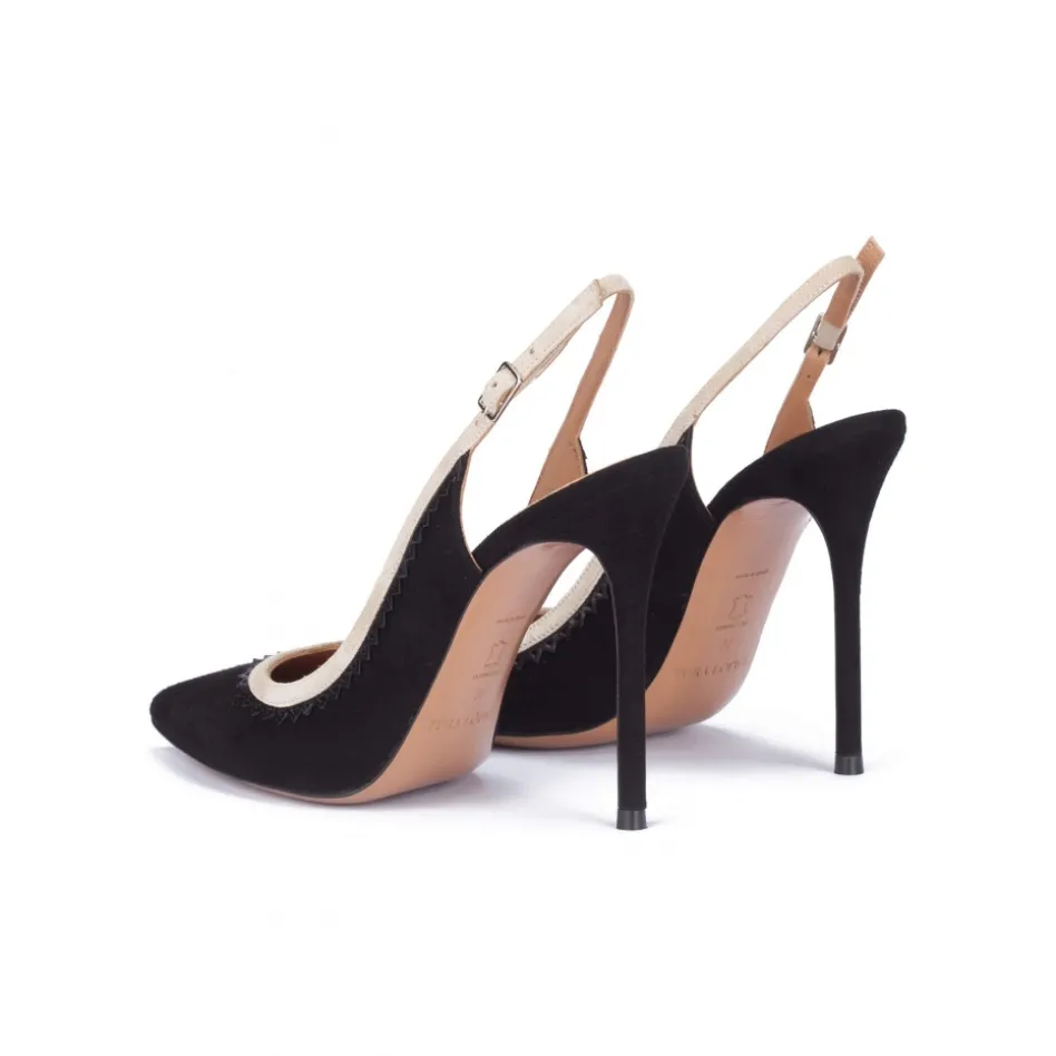 Melany Zapatos de tacón destalonados en color negro