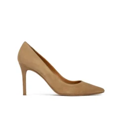 Olga Escarpins à talons hauts en daim camel
