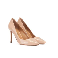 Olga Escarpins à talons hauts en cuir verni nude