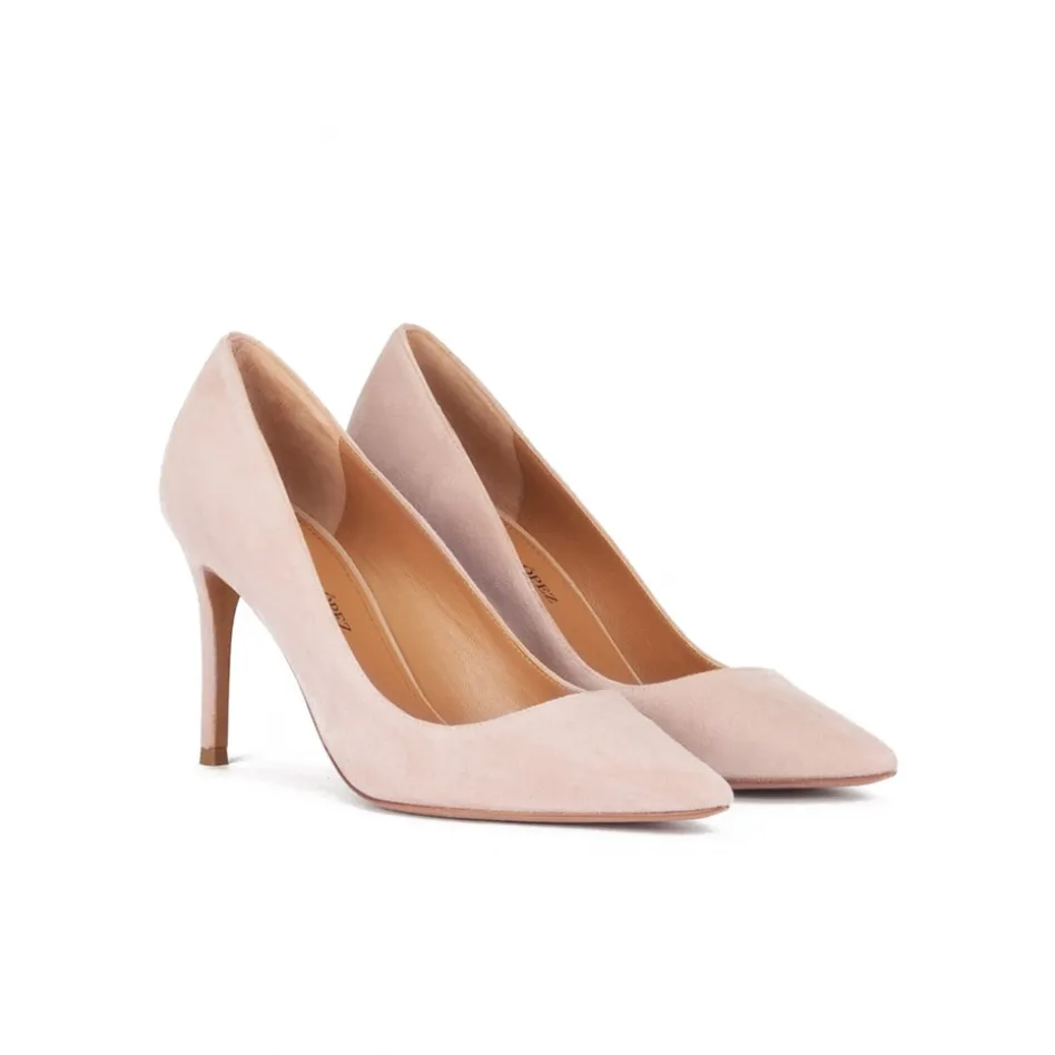 Olga Escarpins à talons hauts en daim nude
