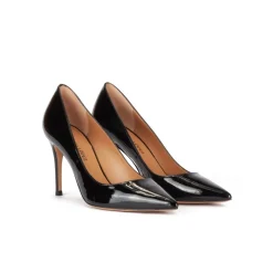 Olga Escarpins à talons hauts en cuir verni noir