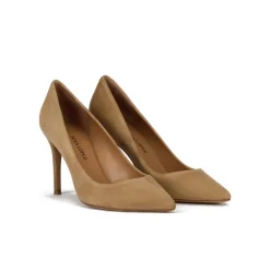 Olga Escarpins à talons hauts en daim camel