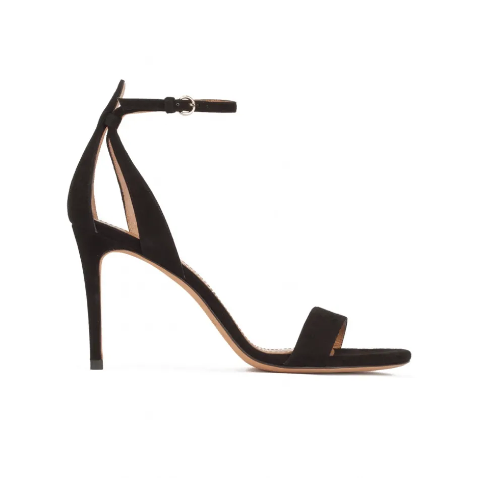Omaira Sandales à talons hauts en daim noir
