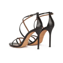 Oria Sandales à talons hauts en cuir noir