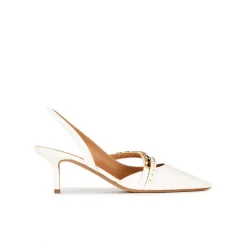 Queila Escarpins à brides en cuir blanc cassé