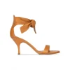 Quelea Sandales à talons moyens en cuir camel