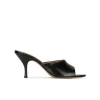 Quentin Mules à talons moyens en cuir noir