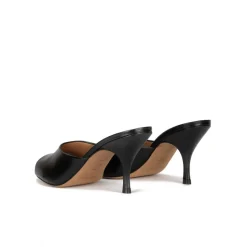 Quentin Mules à talons moyens en cuir noir