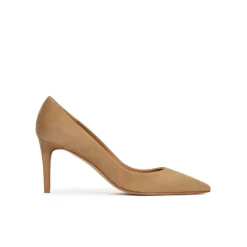 Quimera Escarpins à talons moyens en daim camel
