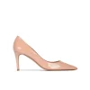 Quimera Escarpins à talons moyens en cuir verni nude