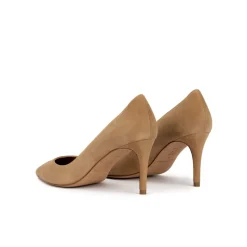 Quimera Escarpins à talons moyens en daim camel