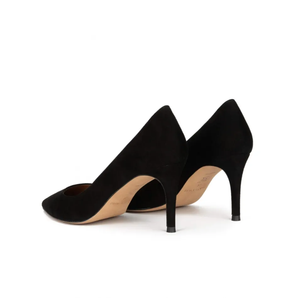 Quimera Escarpins à talons moyens en daim noir