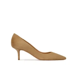 Raquel Escarpins à talons moyens en daim camel
