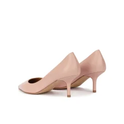 Raquel Escarpins à talons moyens en cuir nude