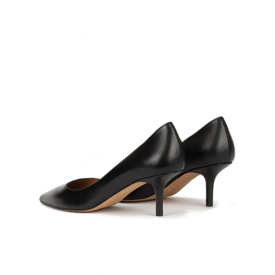 Raquel Escarpins à talons moyens en cuir noir