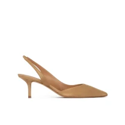 Simonique Escarpins à brides en daim camel
