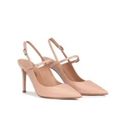 Unique Escarpins à talons hauts en cuir nude