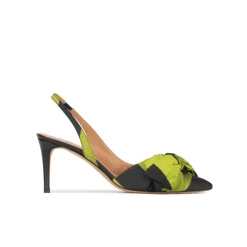 Veronique Escarpins à brides en vert et noir à nœuds