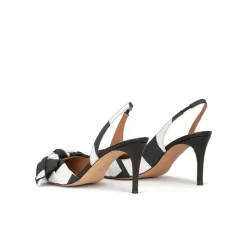 Veronique Escarpins à brides en noir et blanc à n?uds